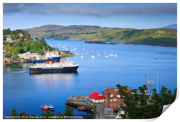 Oban Argyll and Bute Scotland Print by Chris Warren