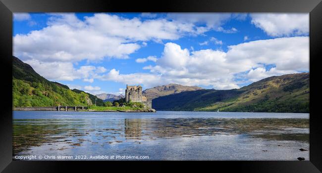 Eilean Donan Castle Loch Duich Highland Scotland Framed Print by Chris Warren