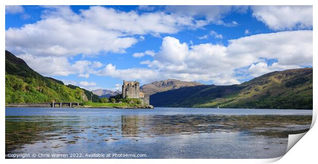 Eilean Donan Castle Loch Duich Highland Scotland Print by Chris Warren