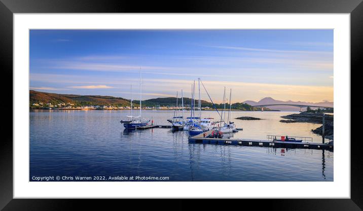 Boats at Kyle of Lochalsh Highland Scotland Framed Mounted Print by Chris Warren