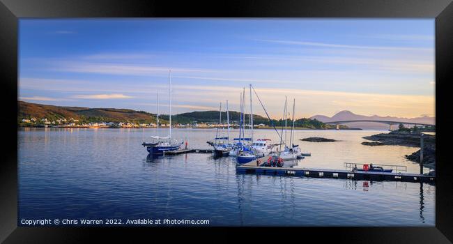 Boats at Kyle of Lochalsh Highland Scotland Framed Print by Chris Warren