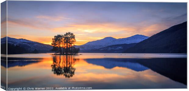 Loch Tay Perth and Kinross Scotland Canvas Print by Chris Warren