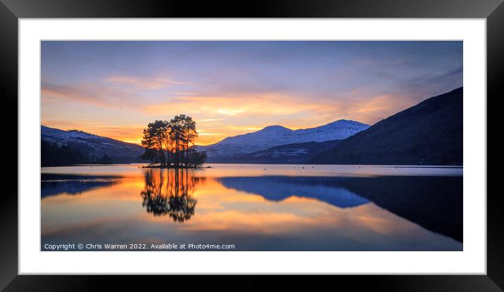 Loch Tay Perth and Kinross Scotland Framed Mounted Print by Chris Warren