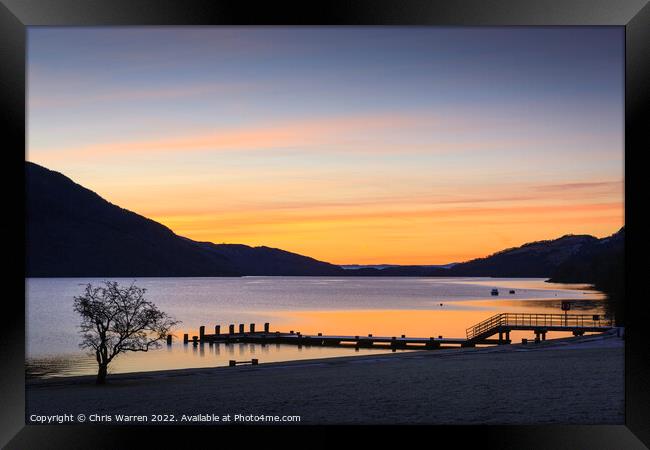 Loch Lomond Argyll and Bute Scotland at sunrise Framed Print by Chris Warren