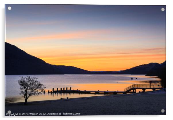 Loch Lomond Argyll and Bute Scotland at sunrise Acrylic by Chris Warren