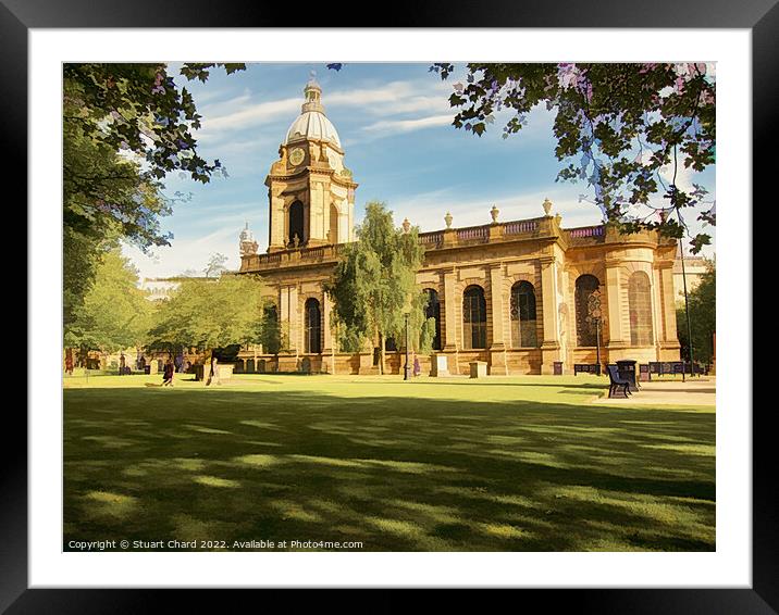 St Philips Cathedral Birmingham Framed Mounted Print by Travel and Pixels 
