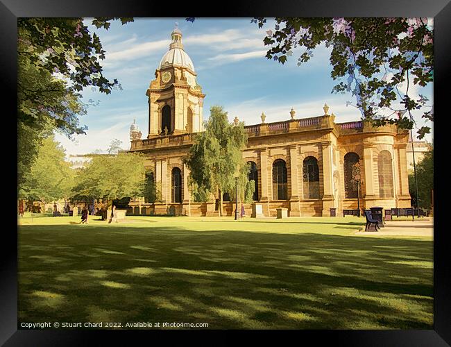 St Philips Cathedral Birmingham Framed Print by Travel and Pixels 