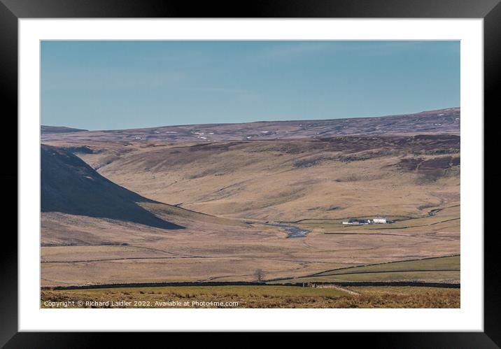 Widdybank Farm and Fell, Teesdale Framed Mounted Print by Richard Laidler