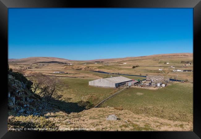 Towards Langdon Beck from Cronkley Framed Print by Richard Laidler