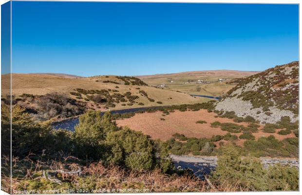 Towards Forest in Teesdale from Bracken Rigg Canvas Print by Richard Laidler