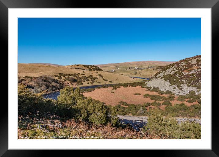 Towards Forest in Teesdale from Bracken Rigg Framed Mounted Print by Richard Laidler