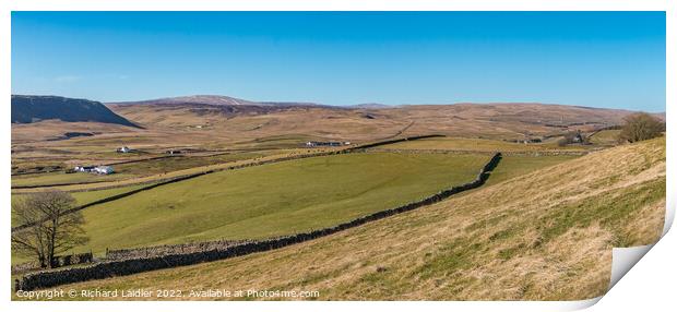 Cronkley Scar to Harwood Panorama Print by Richard Laidler