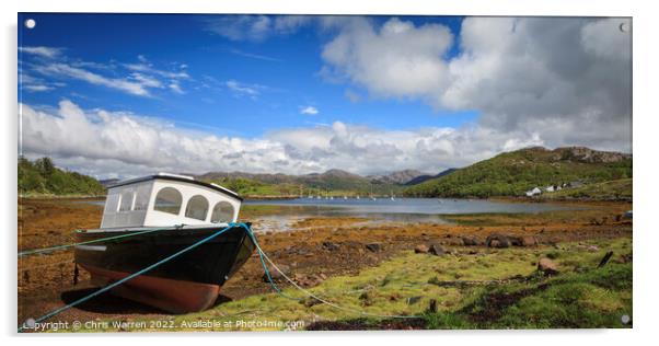 Loch Gairloch Highlands Wester Ross Scotland Acrylic by Chris Warren