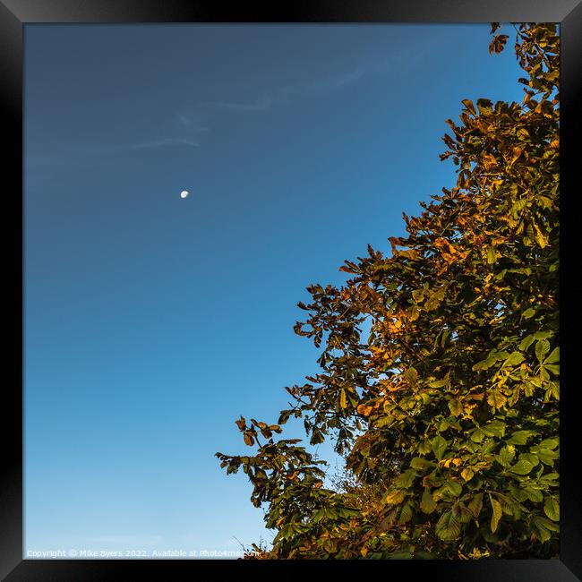 Enchanting Autumnal Moonlight Framed Print by Mike Byers