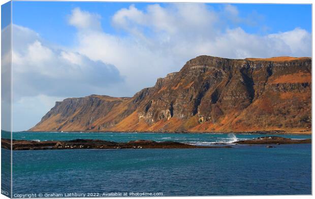 Carsaig Cove Canvas Print by Graham Lathbury