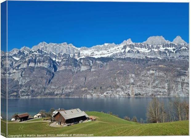Typical Swiss panorama Canvas Print by Martin Baroch