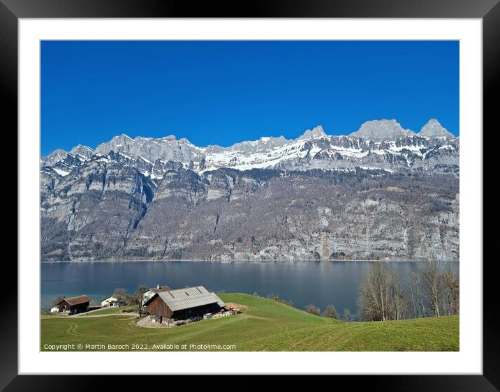 Typical Swiss panorama Framed Mounted Print by Martin Baroch