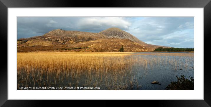 Rushes on Loch Cill Chriosd Framed Mounted Print by Richard Smith