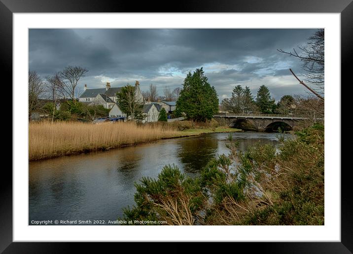River Broadford and road bridge Framed Mounted Print by Richard Smith