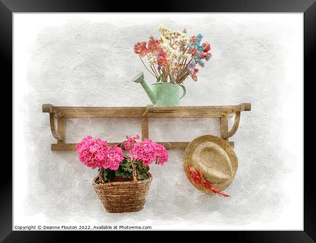 Charming Mediterranean Flower Display Framed Print by Deanne Flouton
