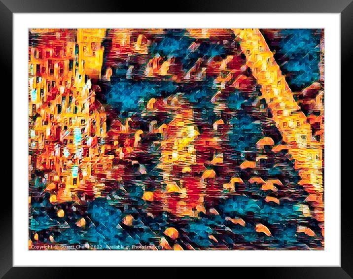 Colorful Abstract Artwork Framed Mounted Print by Travel and Pixels 