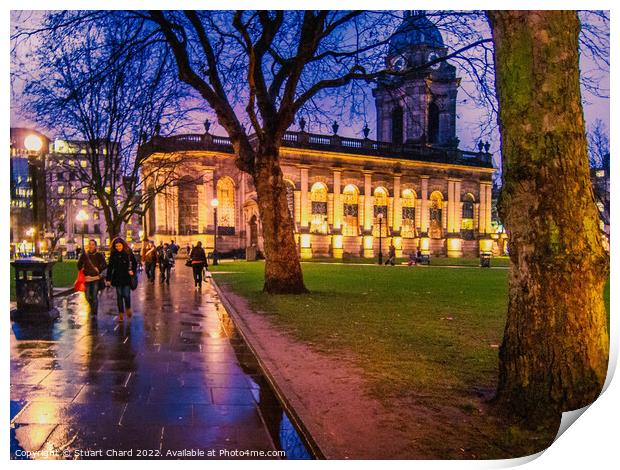 St Philips cathedral at night Print by Travel and Pixels 