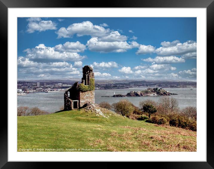 The Enchanting Ruins of Mount Edgcumbe Framed Mounted Print by Roger Mechan