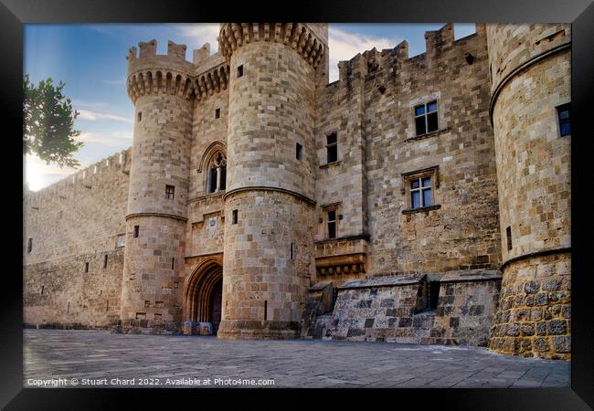 Grand Master Palace in medieval city of Rhodes Framed Print by Travel and Pixels 