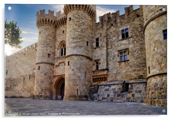 Grand Master Palace in medieval city of Rhodes Acrylic by Travel and Pixels 