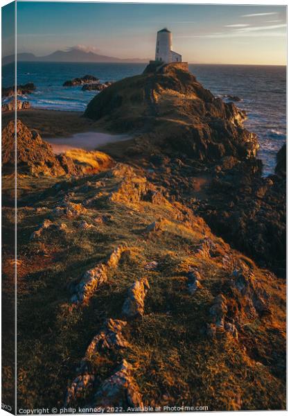 Ynys Llanddwyn The Lighthouse' Canvas Print by philip kennedy