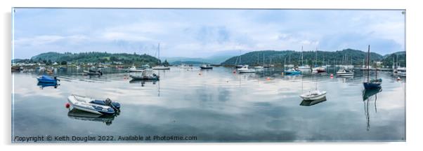 Tayvallich Harbour, Argyll and Bute Acrylic by Keith Douglas