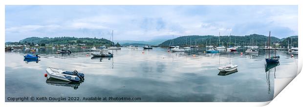Tayvallich Harbour, Argyll and Bute Print by Keith Douglas