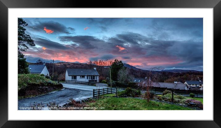 Sunrise on the 16th of February  Framed Mounted Print by Richard Smith