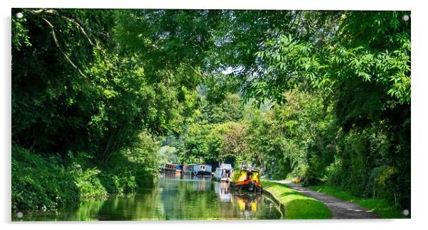 Canal Greenery Acrylic by Joyce Storey