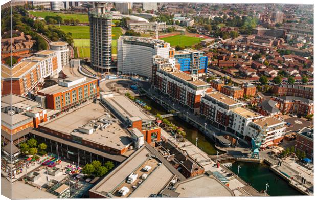 Gunwharf Quays, Portsmouth Canvas Print by Gerry Walden LRPS