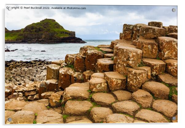 Giant's Causeway Antrim Coast Northern Ireland Acrylic by Pearl Bucknall