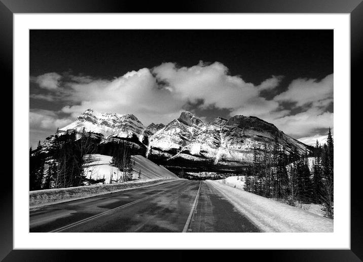 Icefields Parkway Canadian Rockies Canada Framed Mounted Print by Andy Evans Photos