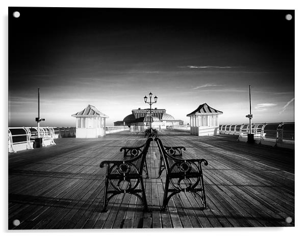 Promenading Cromer Pier Acrylic by Marcus Scott