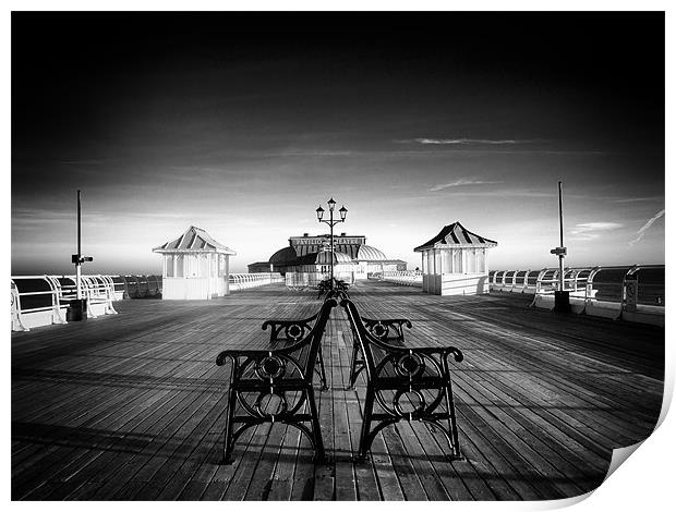 Promenading Cromer Pier Print by Marcus Scott