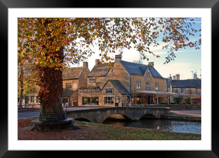 The Golden Hues of Bourton Framed Mounted Print by Andy Evans Photos
