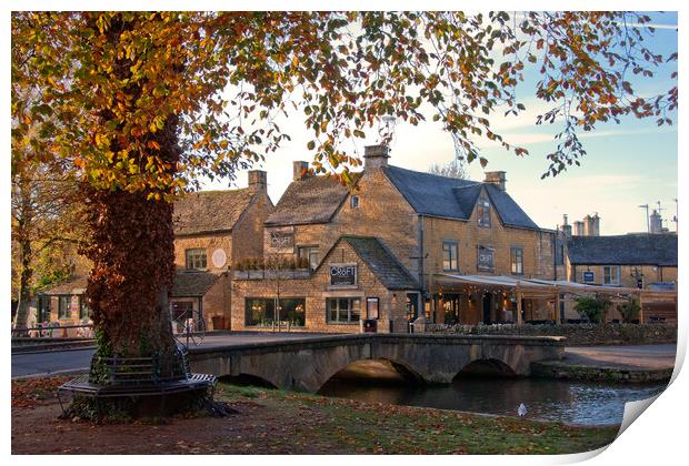The Golden Hues of Bourton Print by Andy Evans Photos