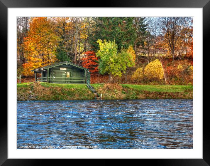 The Great River Spey The Whisky River At Macallan Distillery Framed Mounted Print by OBT imaging