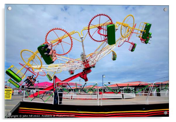 Fairground Ride. Acrylic by john hill