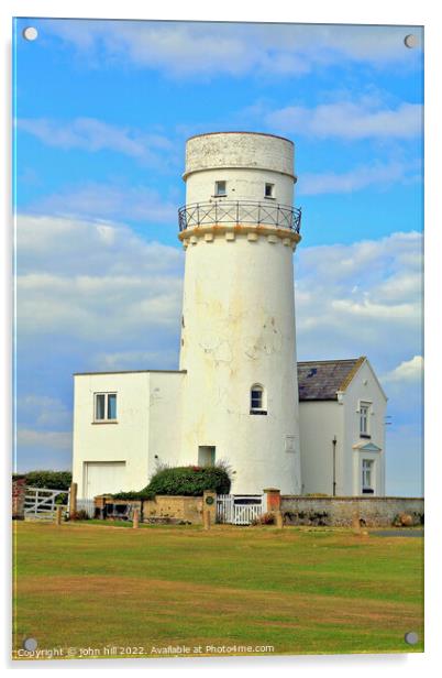  The Lighthouse, Hunstanton, West Norfolk. Acrylic by john hill