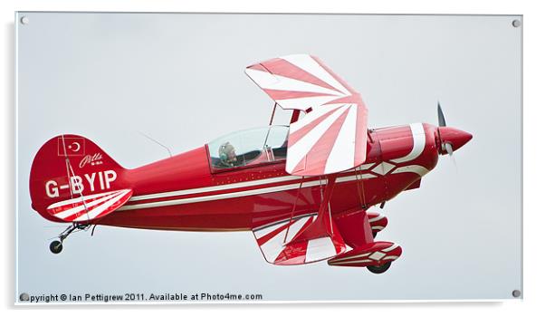A Pitts S-2A aircraft. Acrylic by Ian Pettigrew