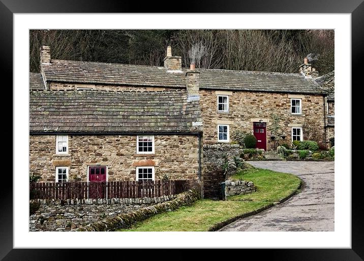 Stone Houses, Blanchland, Northumberland Framed Mounted Print by Martyn Arnold