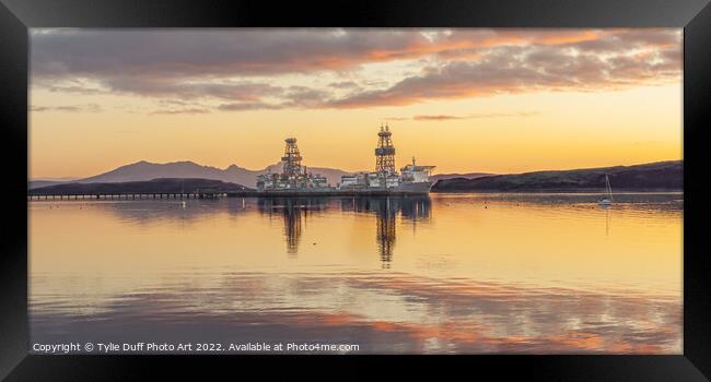 Sunset At Fairlie On The Clyde Framed Print by Tylie Duff Photo Art