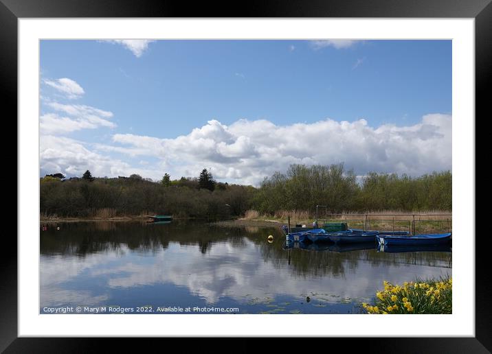 Rescobie Loch Framed Mounted Print by Mary M Rodgers