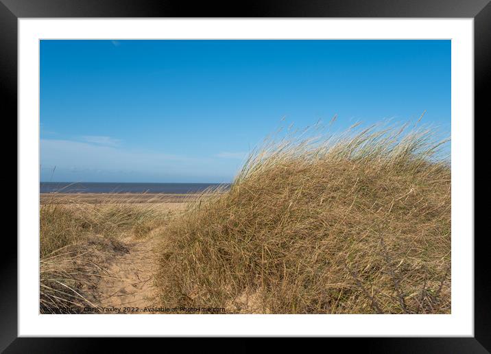 Hunstanton beach on the North Norfolk coast Framed Mounted Print by Chris Yaxley