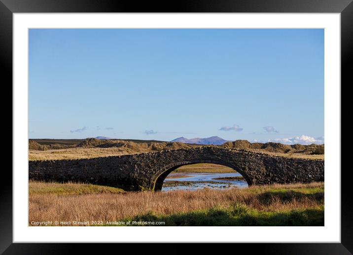 Aberffraw Bridge, Isle of Anglesey Framed Mounted Print by Heidi Stewart